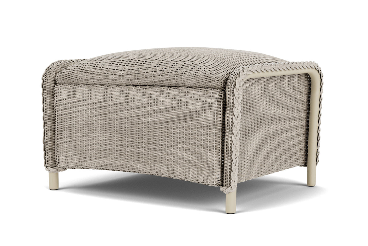 Lloyd Flanders Reflections Ottoman, Padded in Linen, view 10