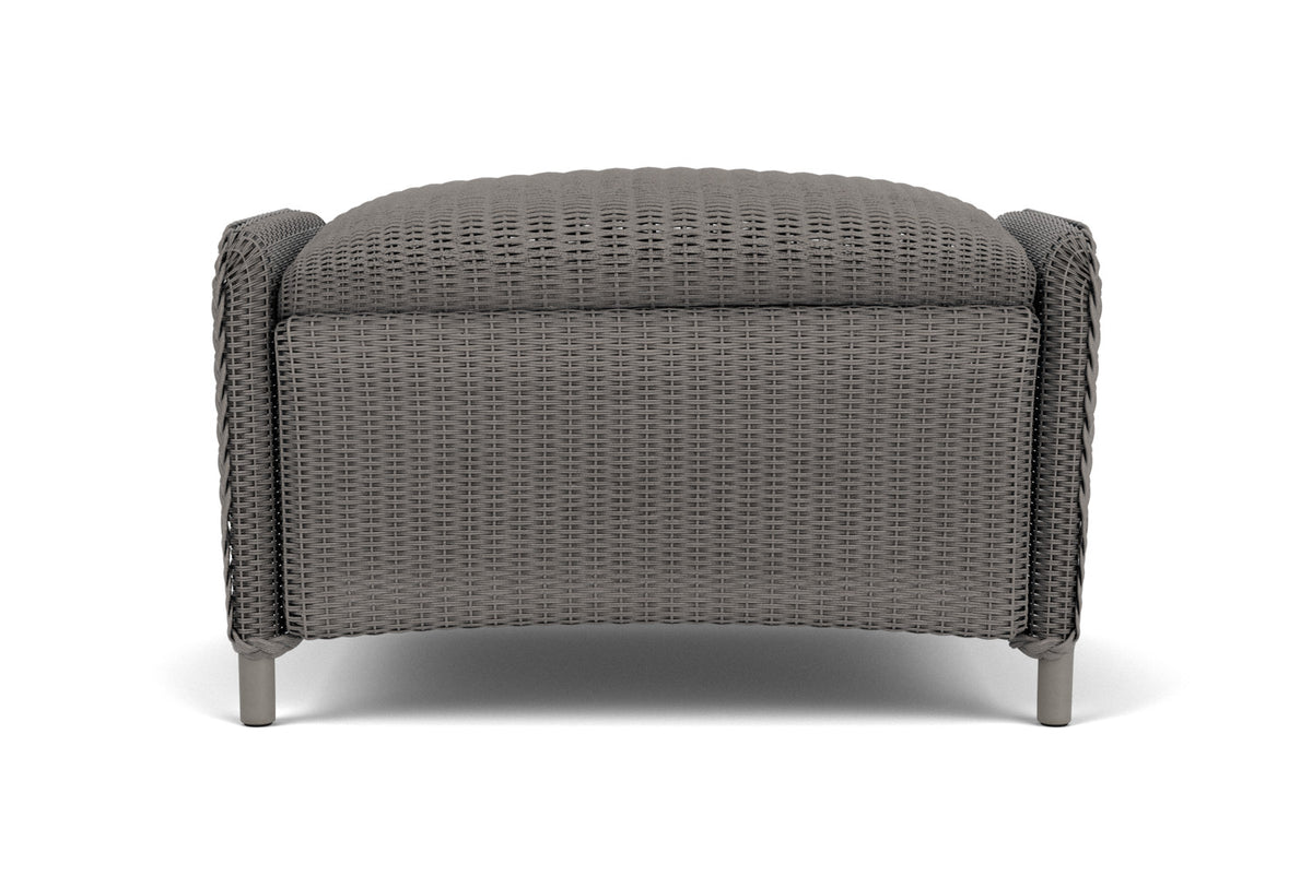 Lloyd Flanders Reflections Ottoman, Padded in Pewter
