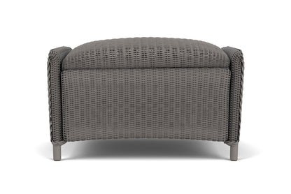 Lloyd Flanders Reflections Ottoman, Padded in Pewter
