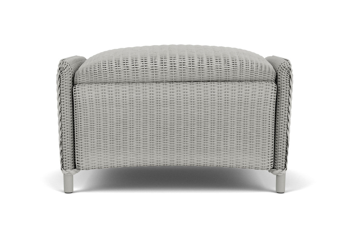 Lloyd Flanders Reflections Ottoman, Padded in Platinum