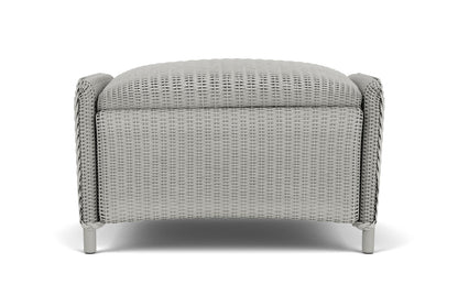 Lloyd Flanders Reflections Ottoman, Padded in Platinum