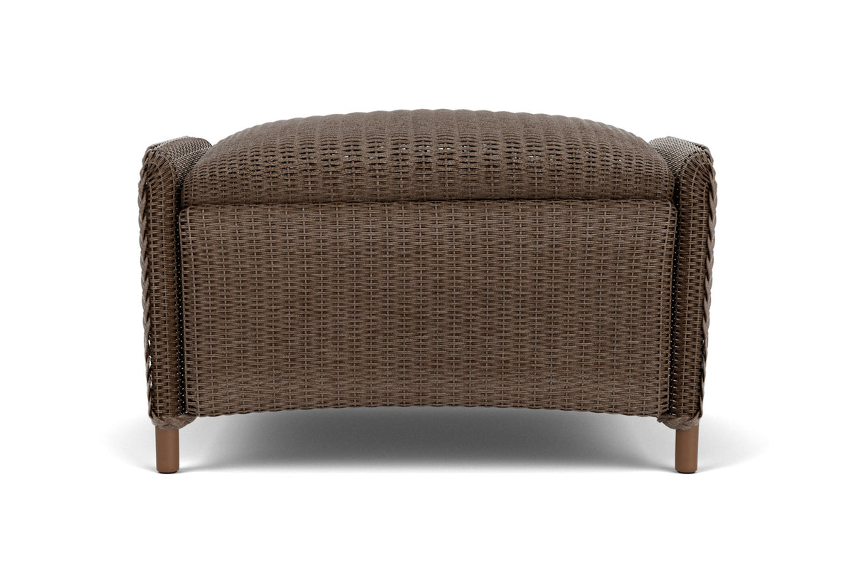 Lloyd Flanders Reflections Ottoman, Padded in Bark