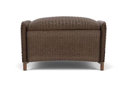 Lloyd Flanders Reflections Ottoman, Padded in Bark