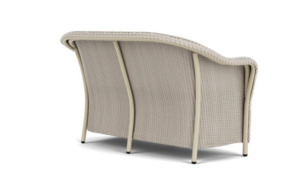 Lloyd Flanders Reflections Loveseat with Padded Seat in Linen, view 6