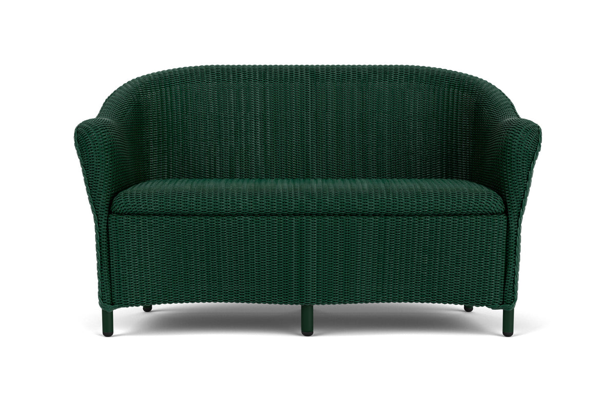 Lloyd Flanders Reflections Loveseat with Padded Seat in Woodland