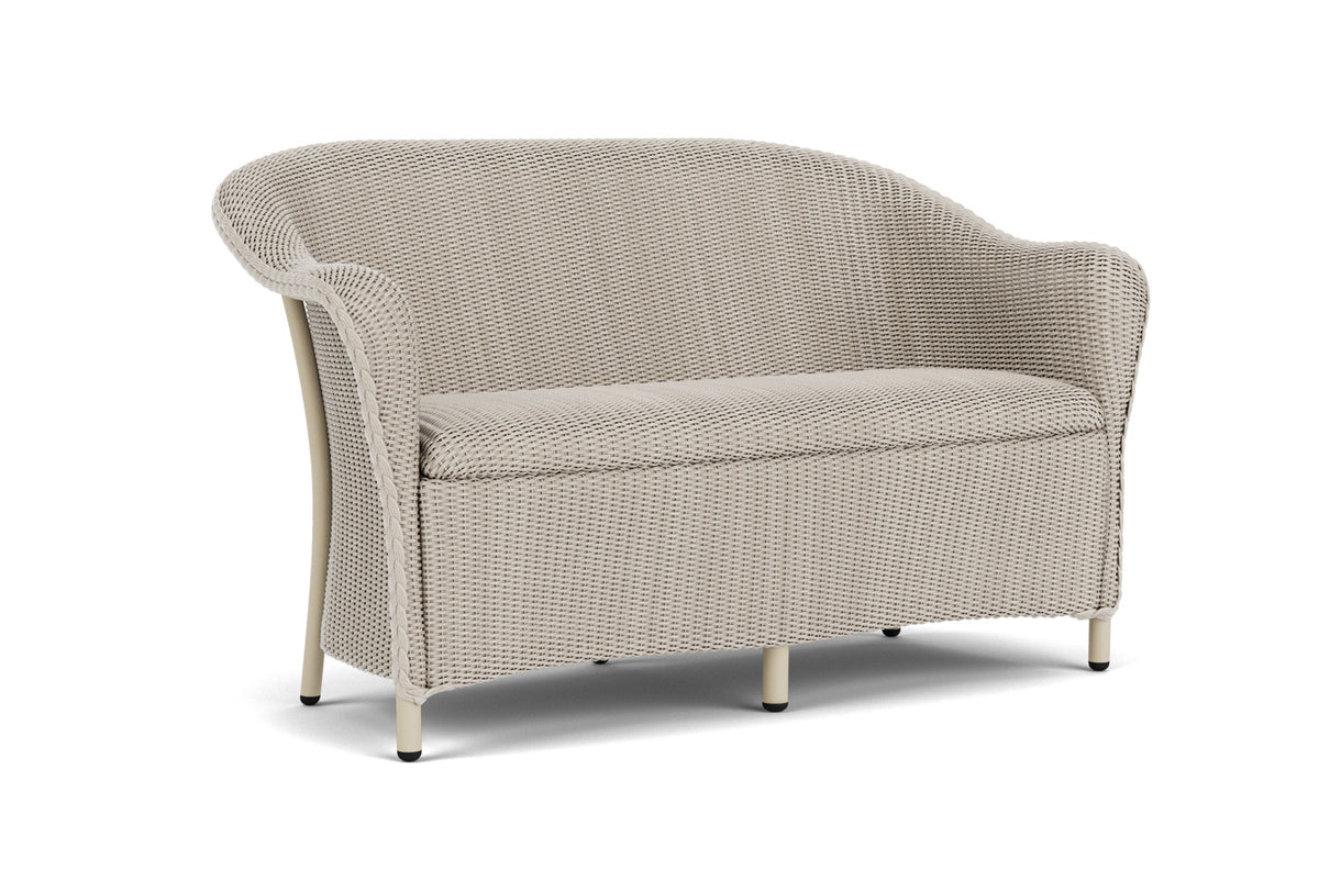 Lloyd Flanders Reflections Loveseat with Padded Seat in Linen, view 2