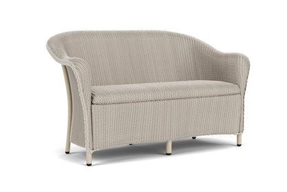 Lloyd Flanders Reflections Loveseat with Padded Seat in Linen, view 2