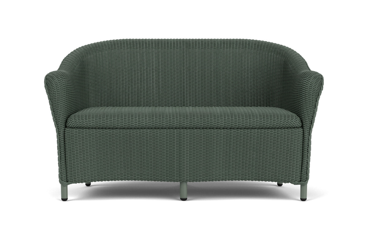 Lloyd Flanders Reflections Loveseat with Padded Seat in Spruce