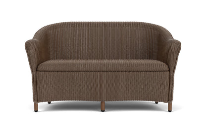 Lloyd Flanders Reflections Loveseat with Padded Seat in Bark
