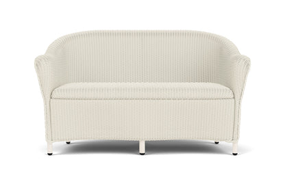 Lloyd Flanders Reflections Loveseat with Padded Seat in Ivory