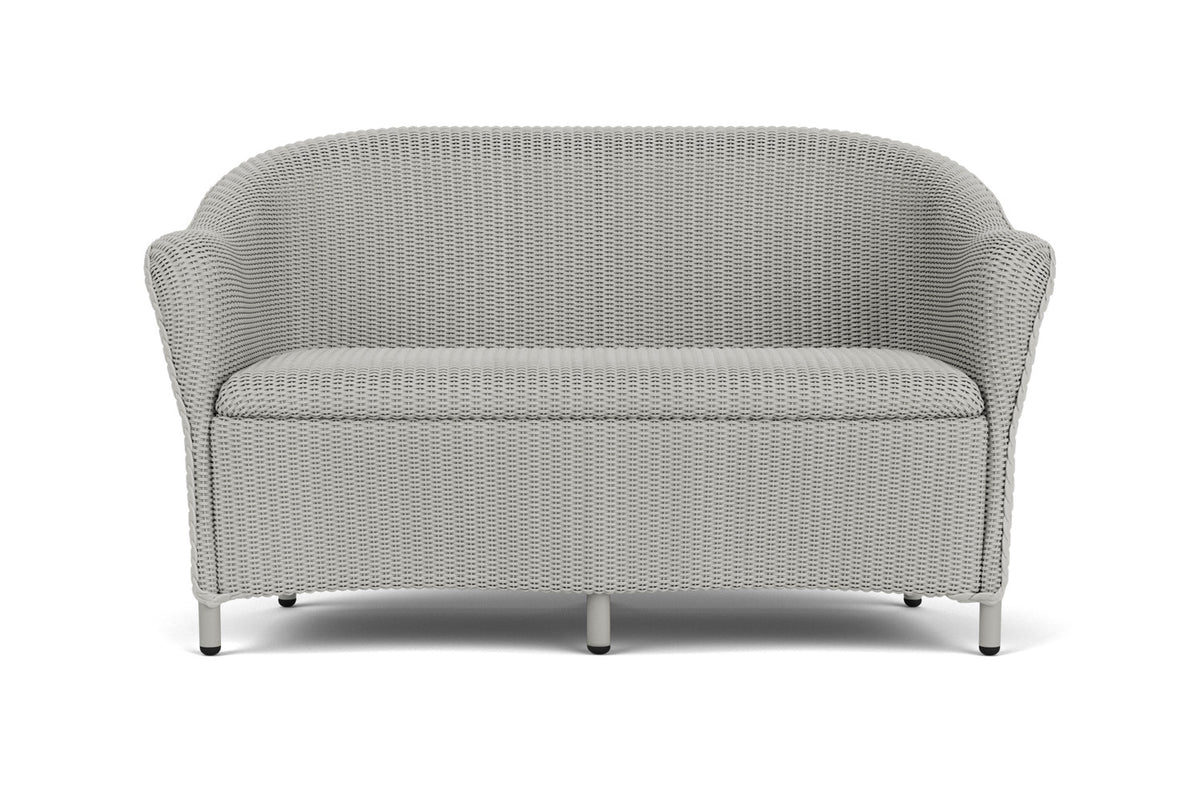 Lloyd Flanders Reflections Loveseat with Padded Seat in Platinum