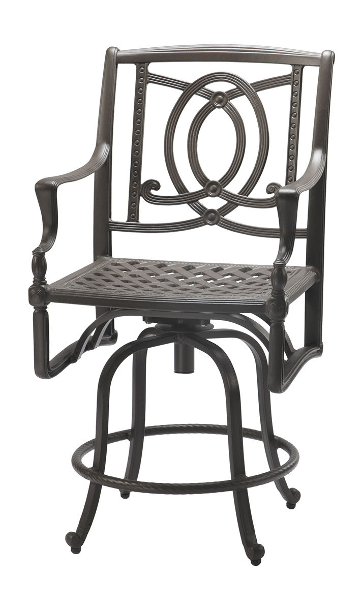 Gensun Bel Air Swivel Balcony Stool in Midnight Gold