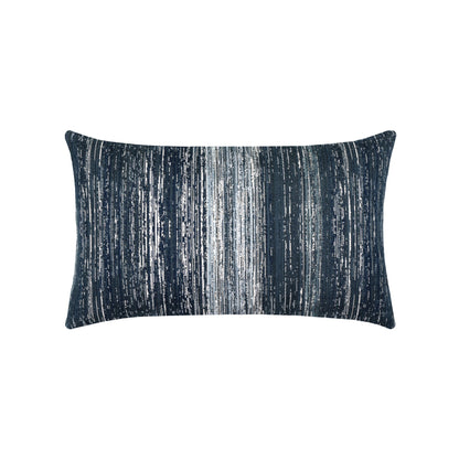 Elaine Smith Textured Indigo Lumbar outdoor pillow - view 7