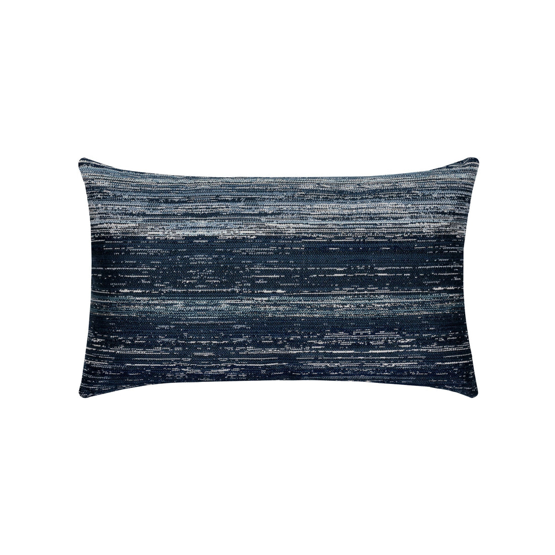 Elaine Smith Textured Indigo Lumbar outdoor pillow