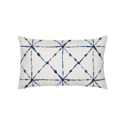 Elaine Smith Trilogy Indigo outdoor pillow, navy