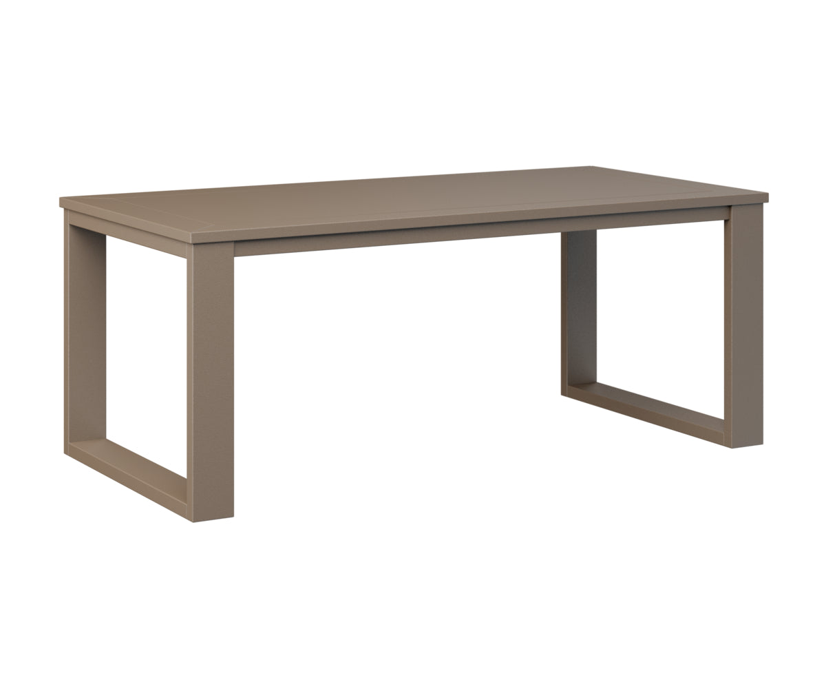 Berlin Gardens Nordic Rectangular Coffee Table in Clay