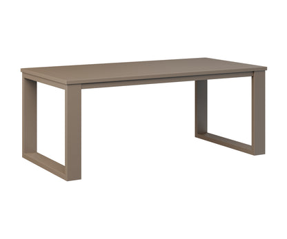 Berlin Gardens Nordic Rectangular Coffee Table in Clay