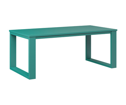 Berlin Gardens Nordic Rectangular Coffee Table in Teal