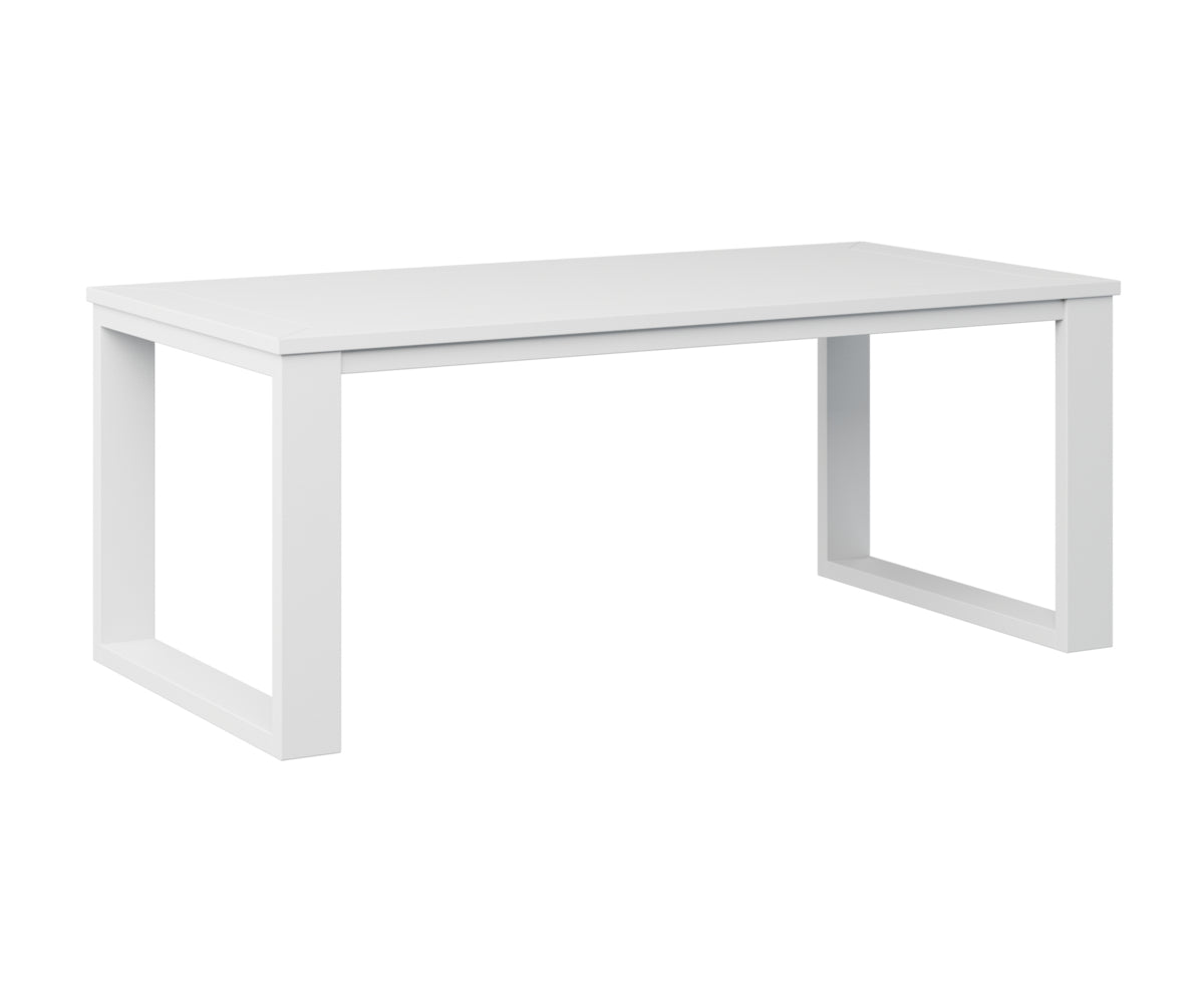 Berlin Gardens Nordic Rectangular Coffee Table in White