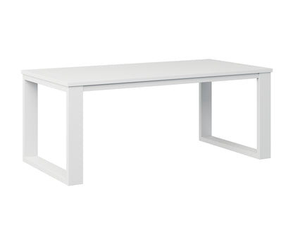 Berlin Gardens Nordic Rectangular Coffee Table in White