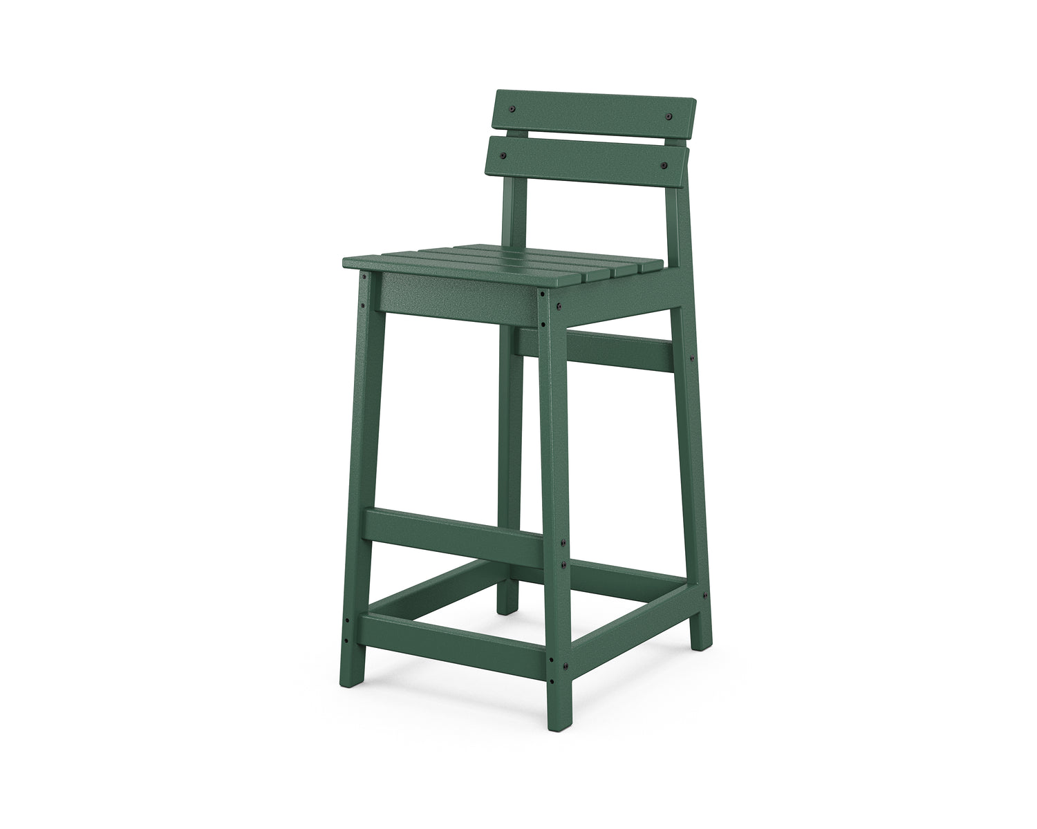 POLYWOOD Modern Studio Plaza Lowback Bar Chair