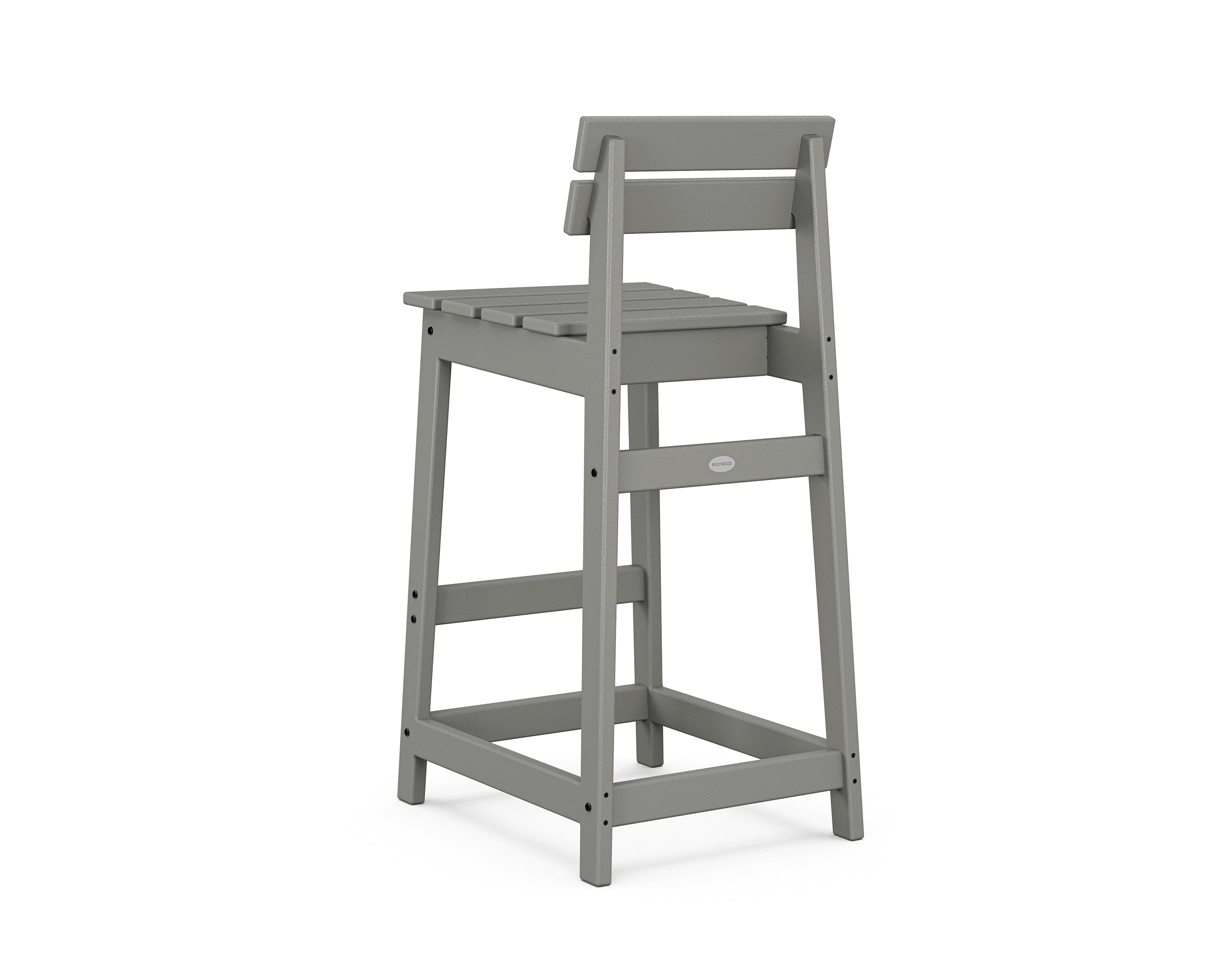 POLYWOOD Modern Studio Plaza Lowback Bar Chair