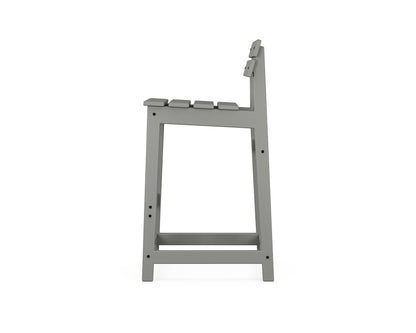 POLYWOOD Modern Studio Plaza Lowback Bar Chair
