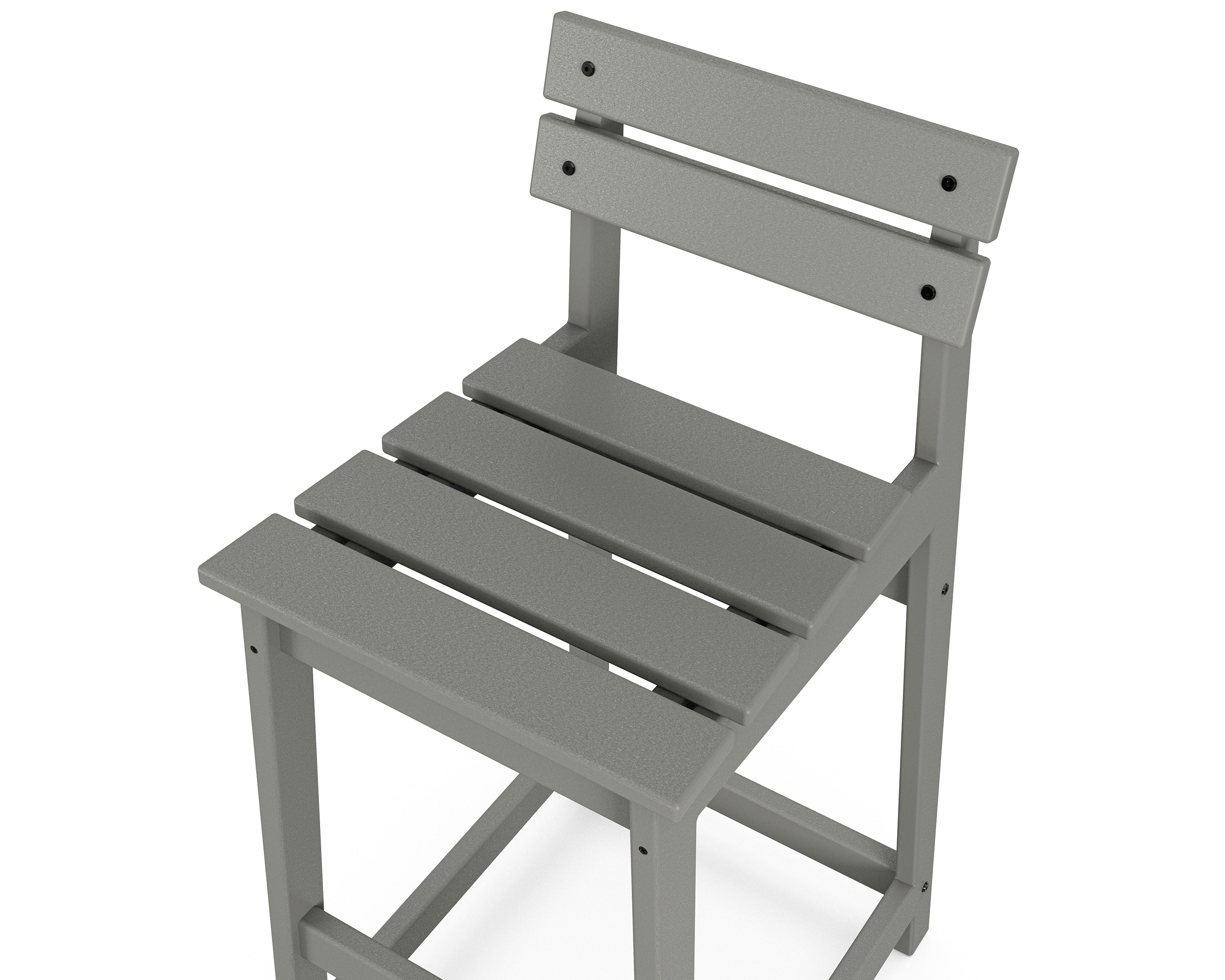 POLYWOOD Modern Studio Plaza Lowback Bar Chair