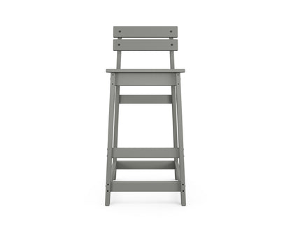 POLYWOOD Modern Studio Plaza Lowback Bar Chair