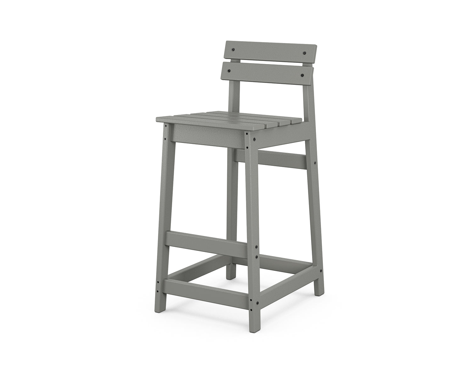 POLYWOOD Modern Studio Plaza Lowback Bar Chair