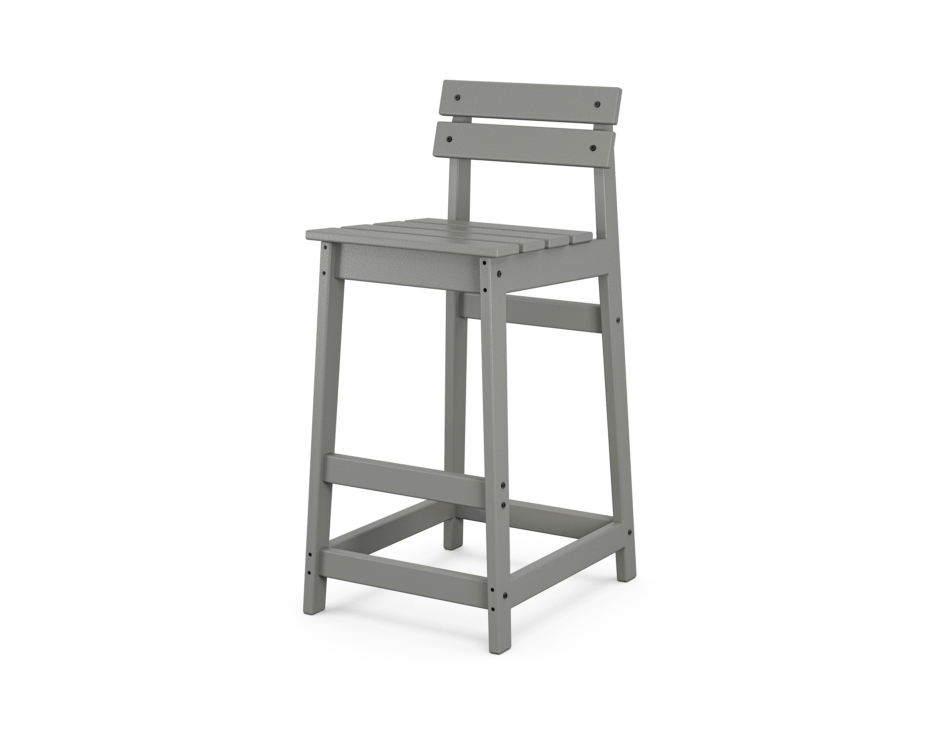 POLYWOOD Modern Studio Plaza Lowback Bar Chair