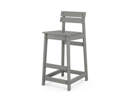 POLYWOOD Modern Studio Plaza Lowback Bar Chair