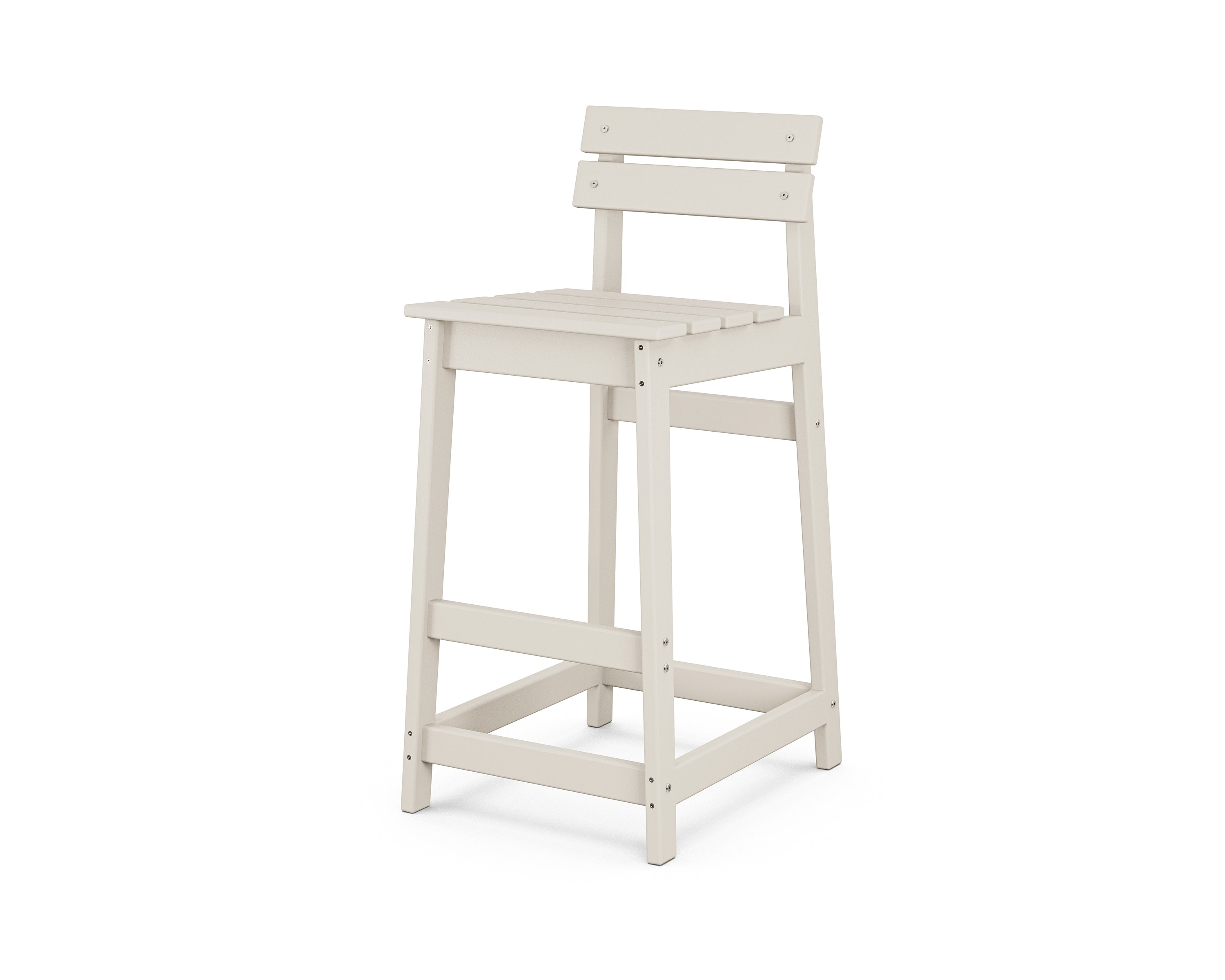 POLYWOOD Modern Studio Plaza Lowback Bar Chair