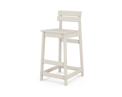 POLYWOOD Modern Studio Plaza Lowback Bar Chair