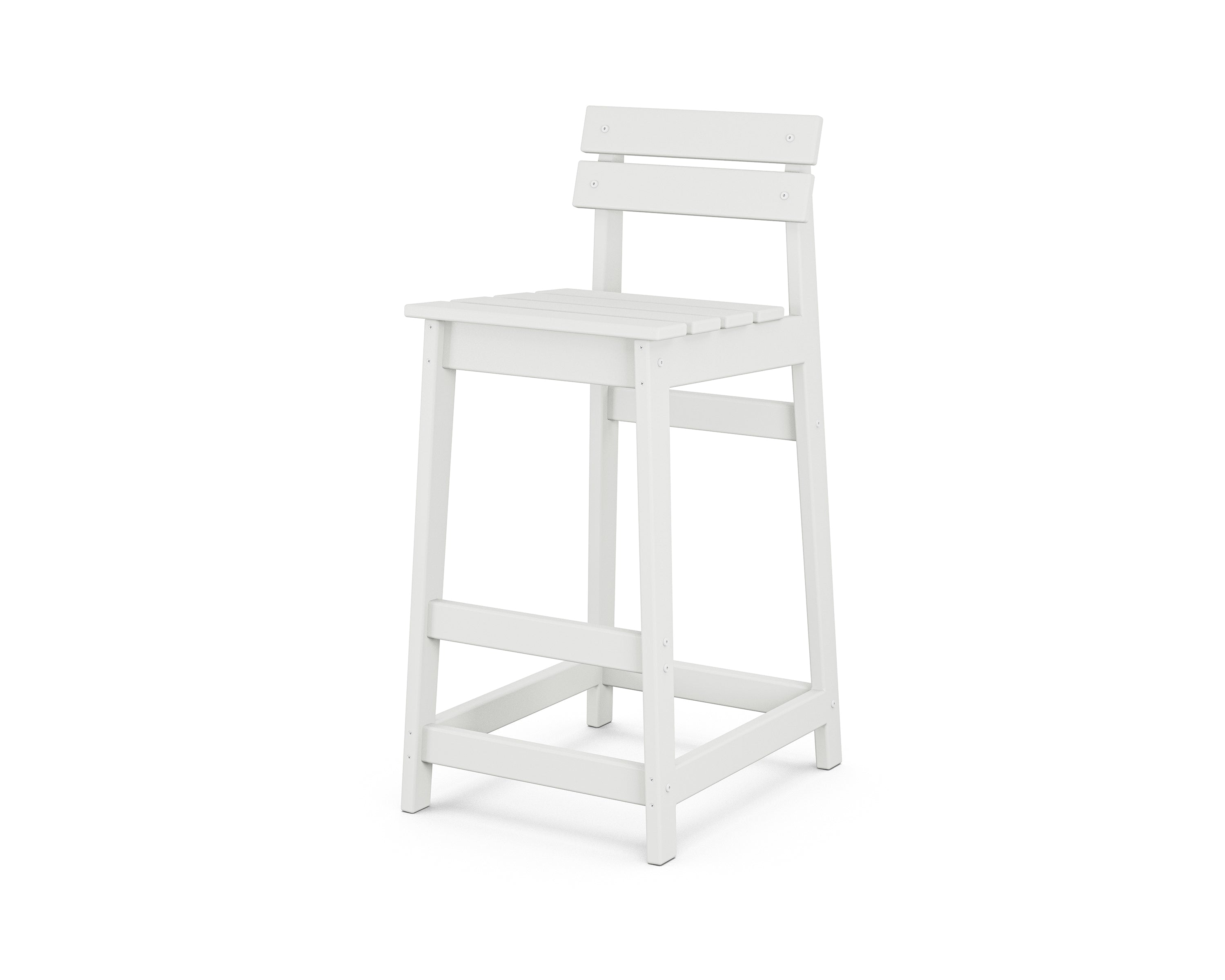 POLYWOOD Modern Studio Plaza Lowback Bar Chair
