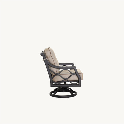Castelle Villa Bianca Cushioned Swivel Rocker