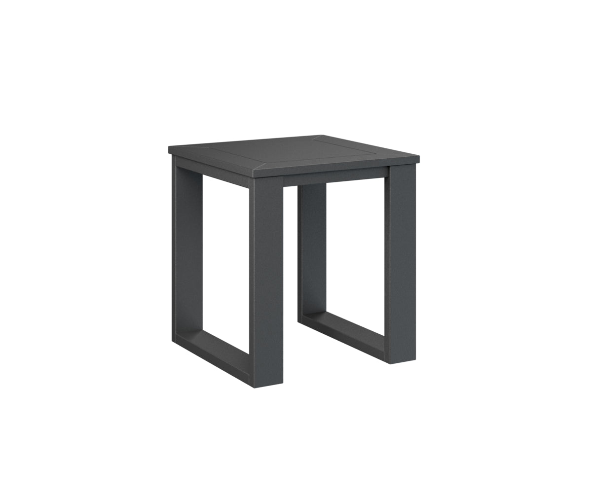 Berlin Gardens Nordic Square End Table in Black