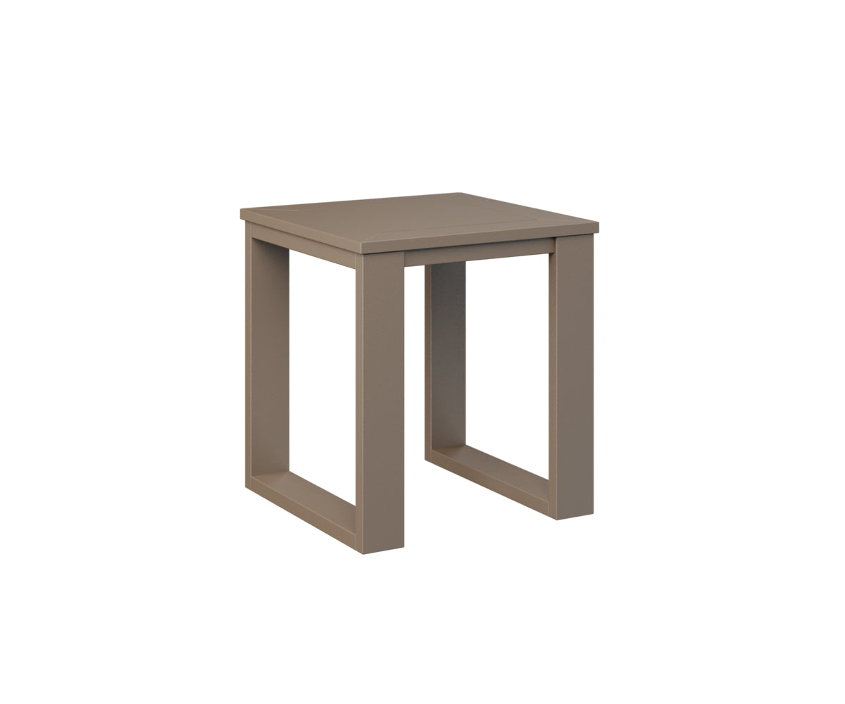 Berlin Gardens Nordic Square End Table in Clay