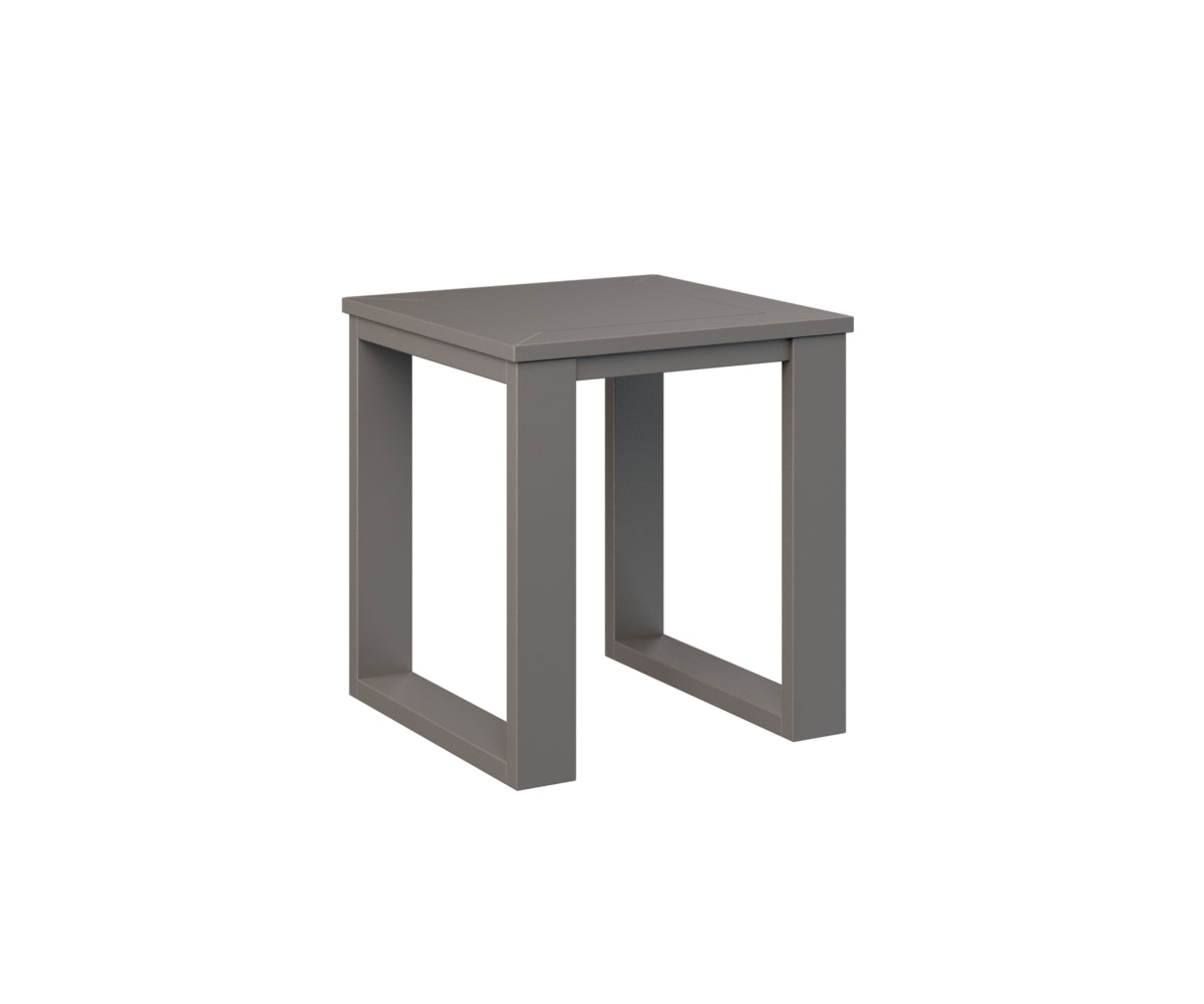 Berlin Gardens Nordic Square End Table in Graphite