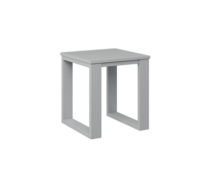 Berlin Gardens Nordic Square End Table in Fog