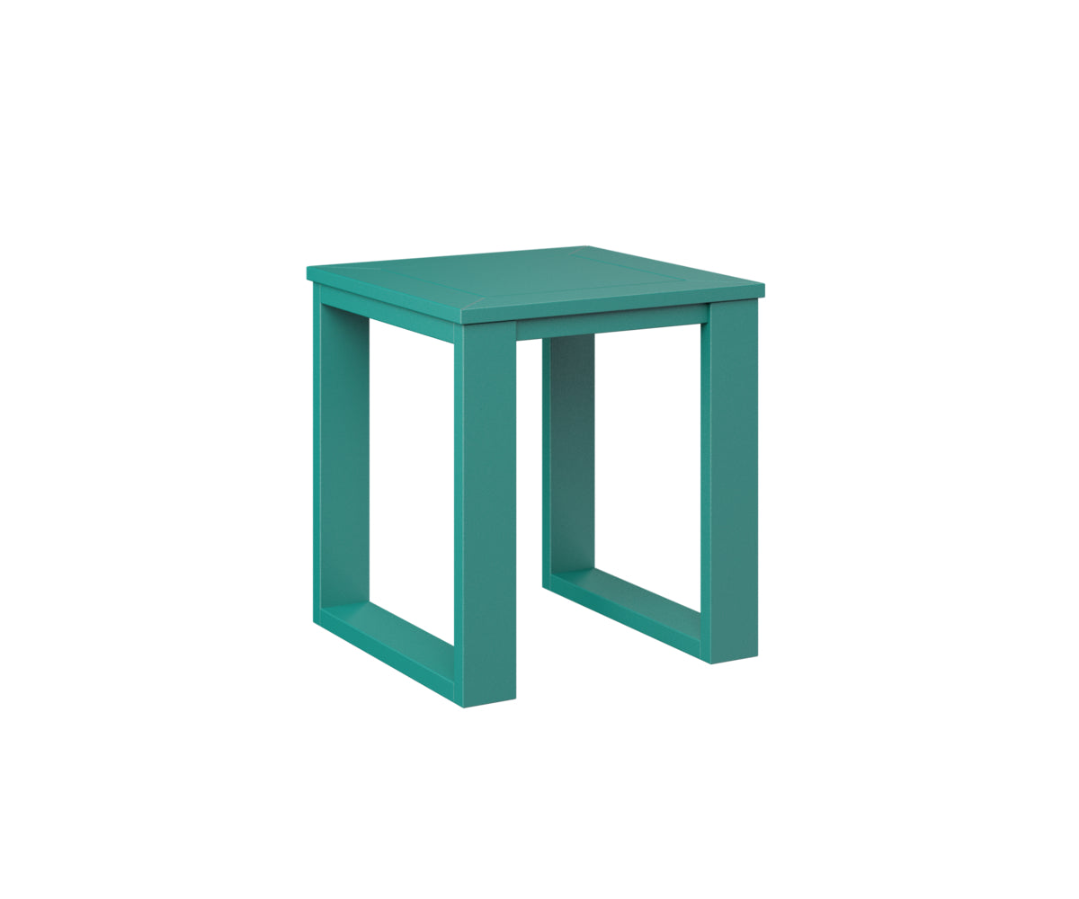 Berlin Gardens Nordic Square End Table in Teal