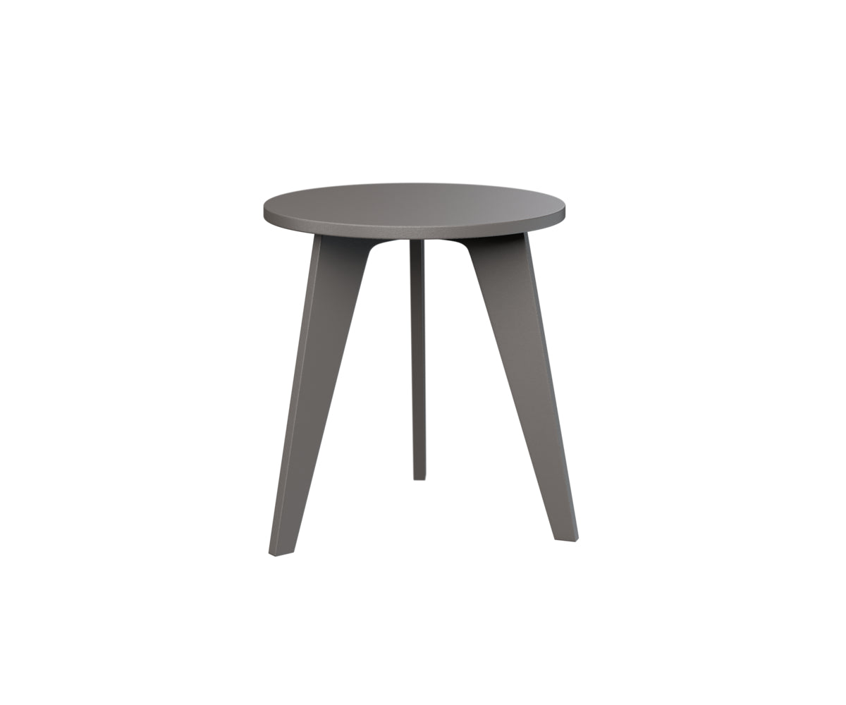 Berlin Gardens Nordic Round End Table in Graphite