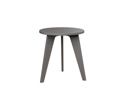 Berlin Gardens Nordic Round End Table in Graphite