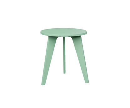 Berlin Gardens Nordic Round End Table in Mint