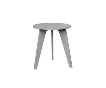 Berlin Gardens Nordic Round End Table in Fog