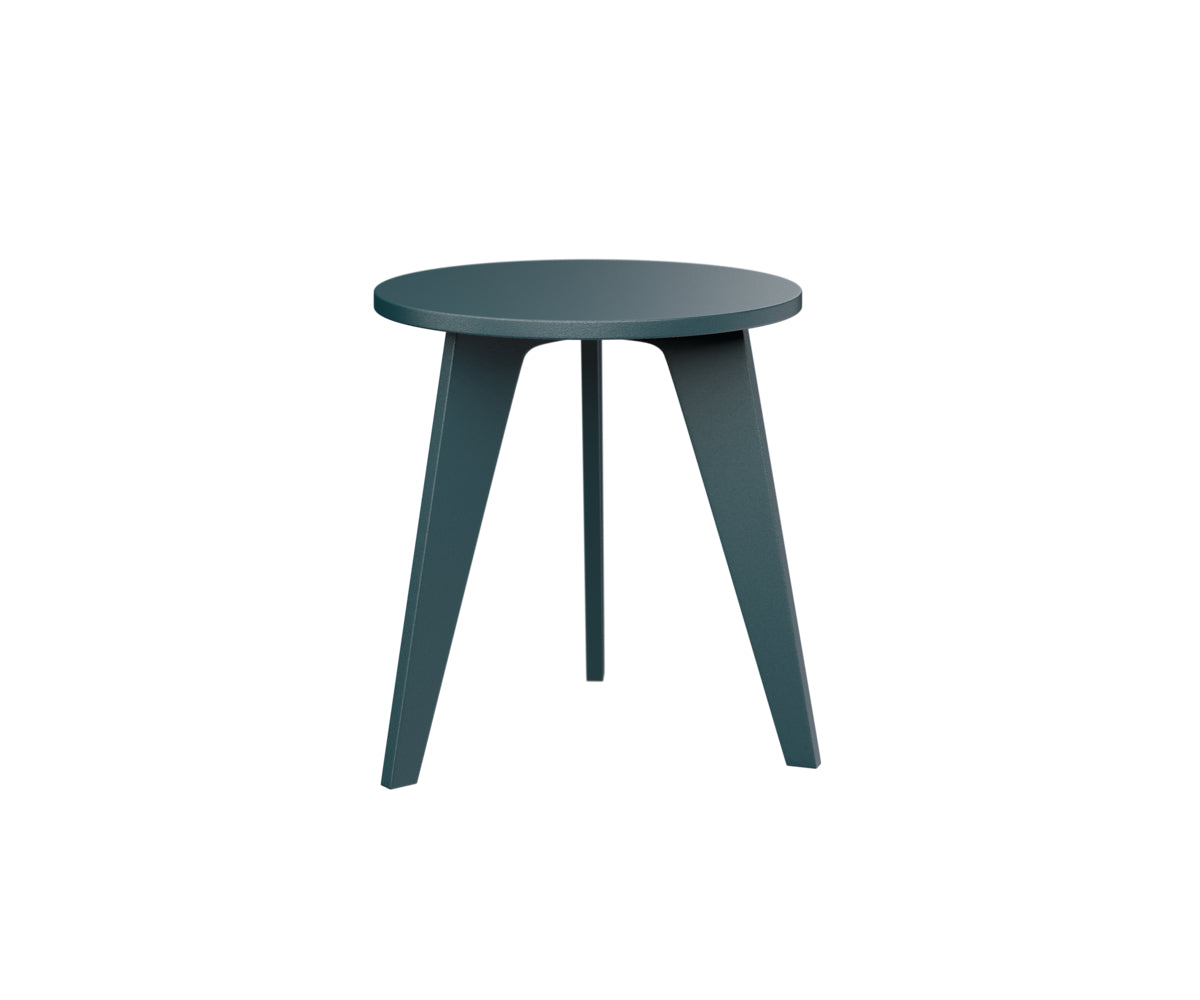 Berlin Gardens Nordic Round End Table in Berry