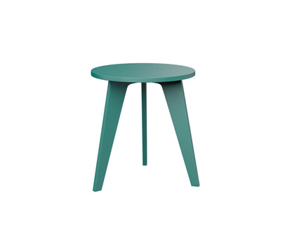 Berlin Gardens Nordic Round End Table in Teal