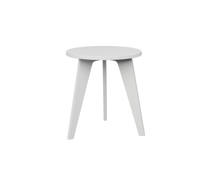 Berlin Gardens Nordic Round End Table in White