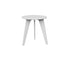Berlin Gardens Nordic Round End Table in White