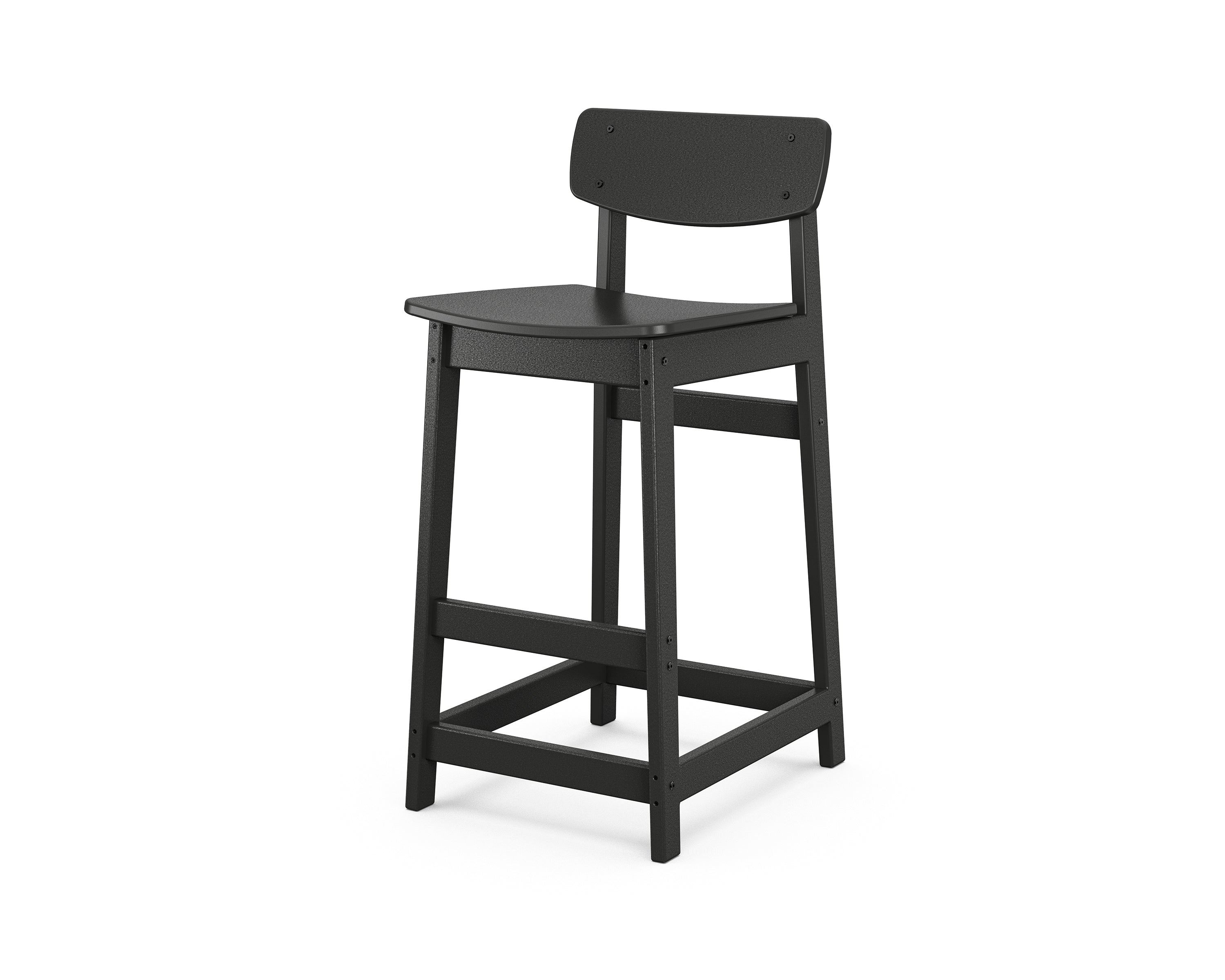 POLYWOOD Modern Studio Urban Lowback Bar Chair